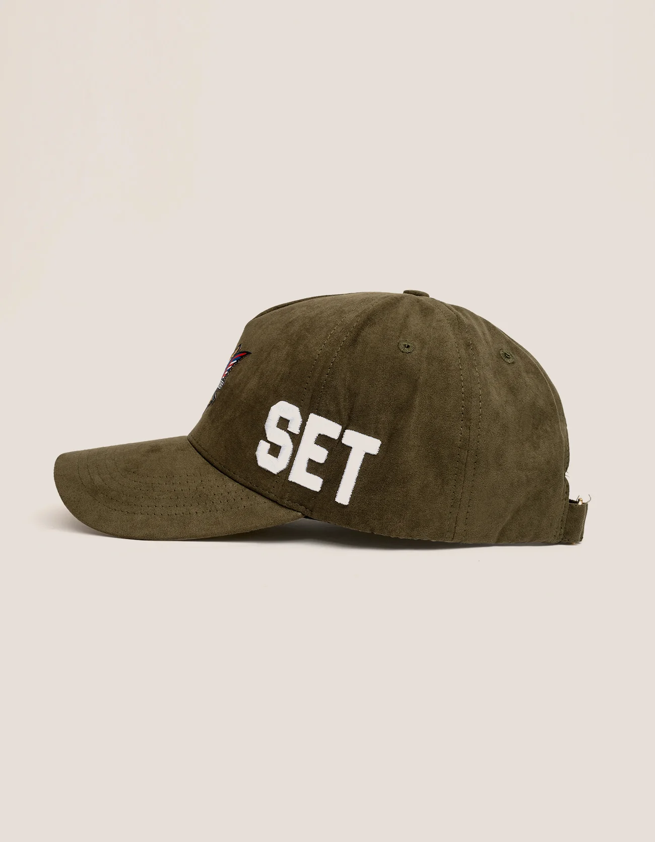 DIPSET COUTURE SUEDE ROCKSTAR HAT OLIVE GREEN - Image 3